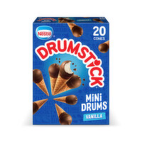 Drumstick Frozen Dairy Dessert Cones, Vanilla - 20 Each 