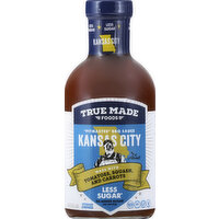 True Made Foods BBQ Sauce, Less Sugar, Kansas City