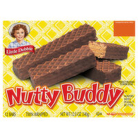 Little Debbie Wafers, with Peanut Butter, Nutty Buddy - 12 Each 