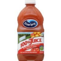 Ocean Spray 100% Juice, No Sugar Added, Ruby Red Grapefruit - 60 Ounce 