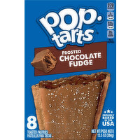 Pop-Tarts Toaster Pastries, Chocolate Fudge, Frosted - 8 Each 