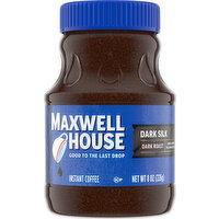 Maxwell House Instant Coffee, Dark Roast, Dark Silk - 8 Ounce 