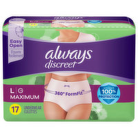 Always Discreet Underwear, Boutique, Maximum, Large - FRESH by Brookshire's