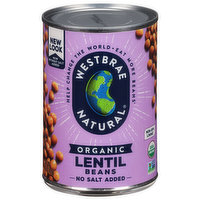 Westbrae Natural Lentil Beans, Organic