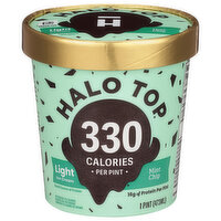 Halo Top Ice Cream, Light, Mint Chip - 1 Pint 