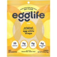 Egglife Egg White Wraps, Original - 6 Each 