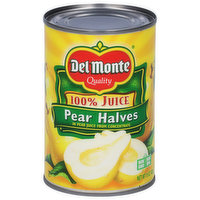 Del Monte Pears, Halves, 100% Juice