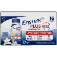 Ensure Plus Nutrition Shake Vanilla Ready-to-Drink Bottles - 128 Fluid ounce 