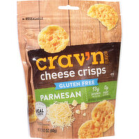 Crav'n Flavor Cheese Crisps, Gluten Free, Parmesan - 2.12 Ounce 