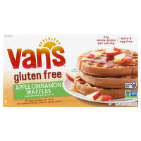 Van's Waffles, Gluten Free, Apple Cinnamon - 6 Each 