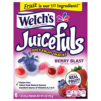 Welch's Juicy Fruit Snacks, Berry Blast - 6 Each 