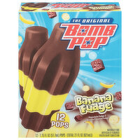 Bomb Pop Pops, Banana Fudge - 12 Each 