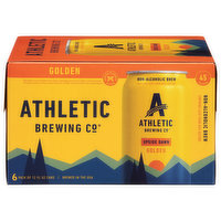 Athletic Brewing Beer, Non-Alcoholic Golden, Upside Dawn - 12 Ounce 