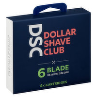 Dsc Razor Cartridges, 6 Blade - 4 Each