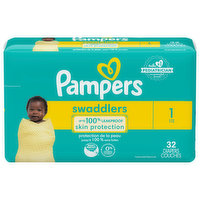 Pampers Diapers, 1 (8-14 lb), Jumbo Pack - 32 Each 