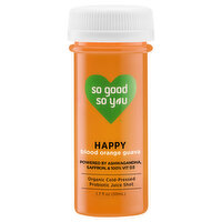 So Good So You Probiotic Juice Shot, Organic, Cold-Pressed, Happy, Blood Orange GUava