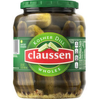 Claussen Kosher Dill Pickle Wholes - 32 Fluid ounce 