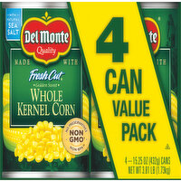 Del Monte Whole Kernel Corn, Golden Sweet, Value Pack - 4 Each 