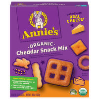 Annie's Baked Crackers, Organic, Cheddar Snack Mix - 9 Ounce