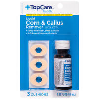 TopCare Corn & Callus Remover, Cushions, Liquid - 3 Each 