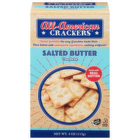 All-American Crackers Crackers, Salted Butter