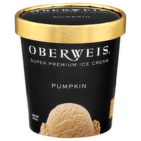 Oberweis Ice Cream, Super Premium, Pumpkin - 1 Pint 