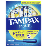 Tampax Tampons, Regular Absorbency, Unscented - Super 1 Foods