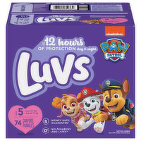 Luvs Diapers, Size 5 (Over 27 lbs), Big Pack - 74 Each 