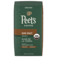 Peet's Coffee Coffee, Organic, Ground, Dark Roast, Alma De La Tierra - 10.5 Ounce 