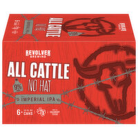 Revolver Brewing Beer, Imperial IPA, All Cattle No Hat