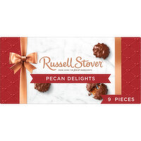 Russell Stover Pecan Delights Milk Chocolate Gift Box, 8.1 oz. (≈ 9 pieces) - 8.1 Ounce 
