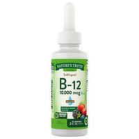 Nature's Truth Vitamin B-12, 10,000 mcg, Natural Berry Flavor, Sublingual - 2 Fluid ounce 