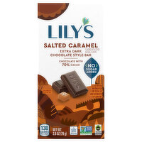 Lily's Chocolate, Extra Dark, Salted Caramel, 70% Cocoa - 2.8 Ounce 