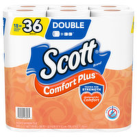 Scott Bathroom Tissue, Unscented, Double, One-Ply - 18 Each 