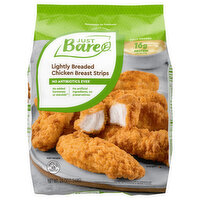 Just Bare Chicken Breast Strips, Lightly Breaded - 24 Ounce 