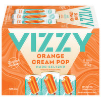 Vizzy Hard Seltzer, Orange Cream Pop, 12 Pack