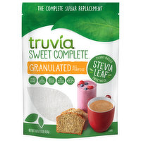 Truvia Sweetener, Stevia Leaf, Granulated, All-Purpose, Plant-Based - 16 Ounce