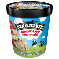 Ben & Jerry's Ice Cream, Strawberry Cheesecake - 1 Pint 