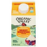 Organic Valley Whipping Cream, Heavy, Organic - 1 Pint 