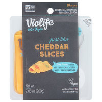 Violife Cheese Alternative, Cheddar Slices - 10 Each 