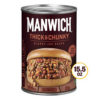 Manwich Sloppy Joe Sauce, Thick and Chunky, Canned Sauce - 15.5 Ounce 