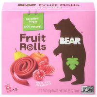 Bear Fruit Rolls, Apple-Pear Raspberry - 5 Each 