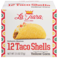 La Tiara Taco Shells, Yellow Corn - 12 Each 