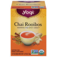 Yogi Herbal Supplement, Chai Rooibos, Tea Bags