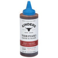 Kinder's Sauce & Glaze, Spicy Teriyaki with Red Jalapeno & Ginger