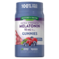 Nature's Truth Melatonin, Extra Strength, 10 mg, Gummies, Natural Berry Flavor