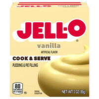 Jell-O Pudding & Pie Filling, Vanilla - 3 Ounce 