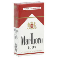 Marlboro Filter Cigarettes, 100's, Flip-Top Box - 20 Each 