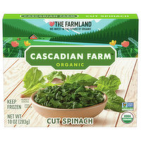 Cascadian Farm Spinach, Organic, Cut - 10 Ounce