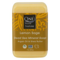 One with Nature Soap, Dead Sea Mineral, Lemon Sage - 7 Ounce 